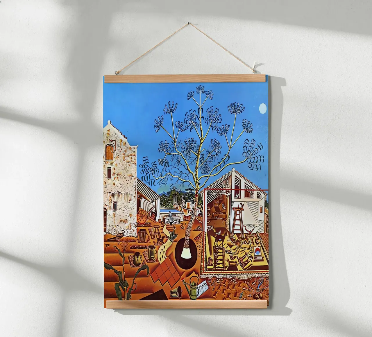 Joan Miró poster con telaio in legno da Narciso