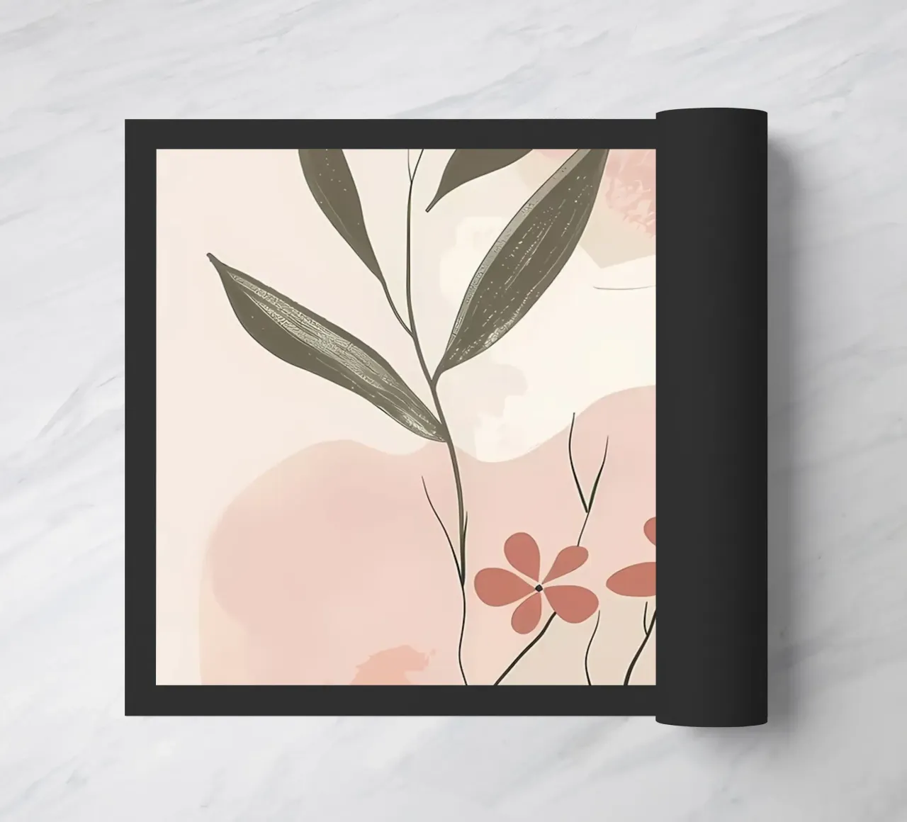 foglie fiori forme astratte zerbino da Robert Wiesner