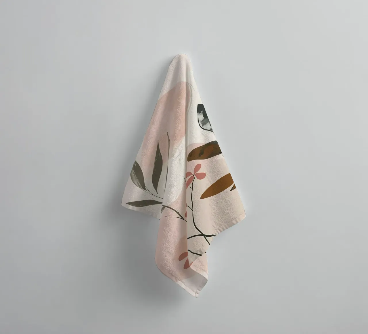 foglie fiori forme astratte asciugamano da bagno da Robert Wiesner