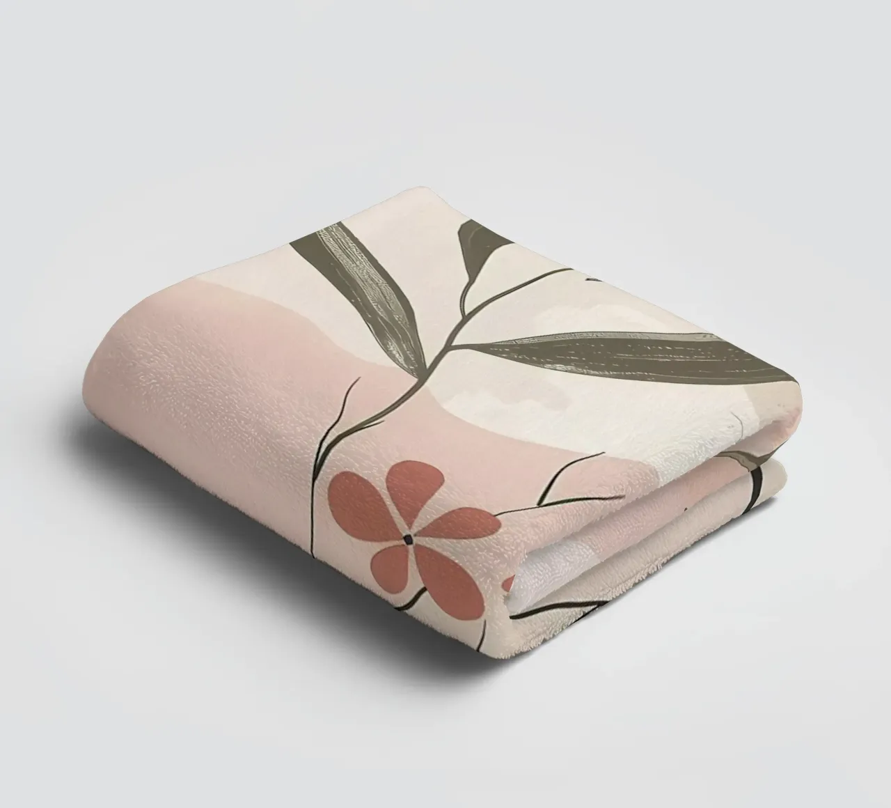foglie fiori forme astratte asciugamano da bagno da Robert Wiesner