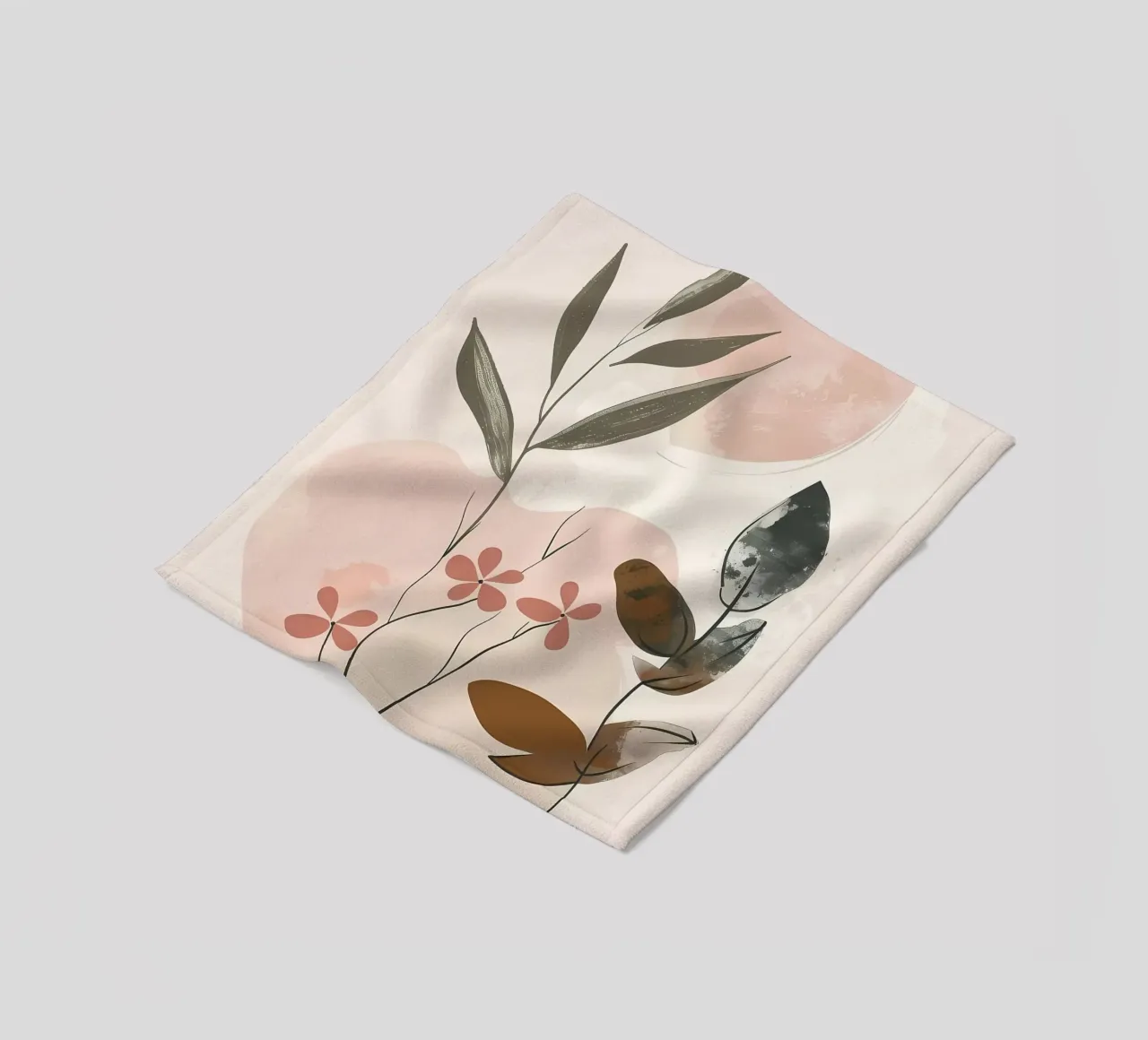 foglie fiori forme astratte coperta in pile da Robert Wiesner