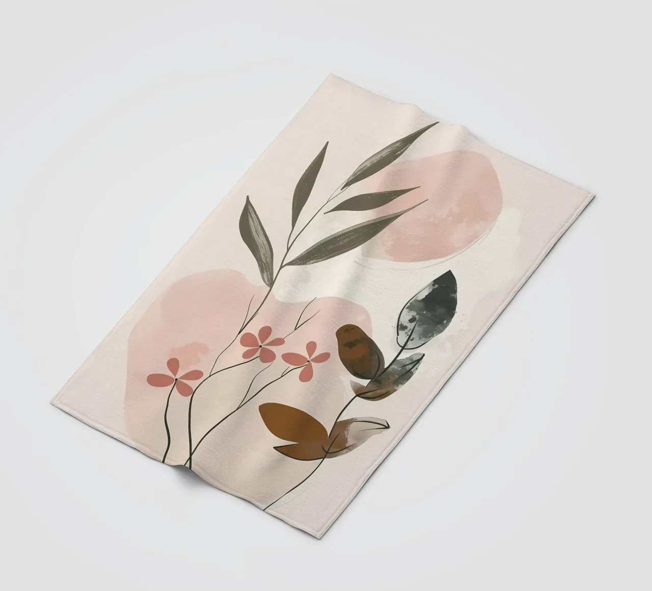 foglie fiori forme astratte coperta in pile da Robert Wiesner