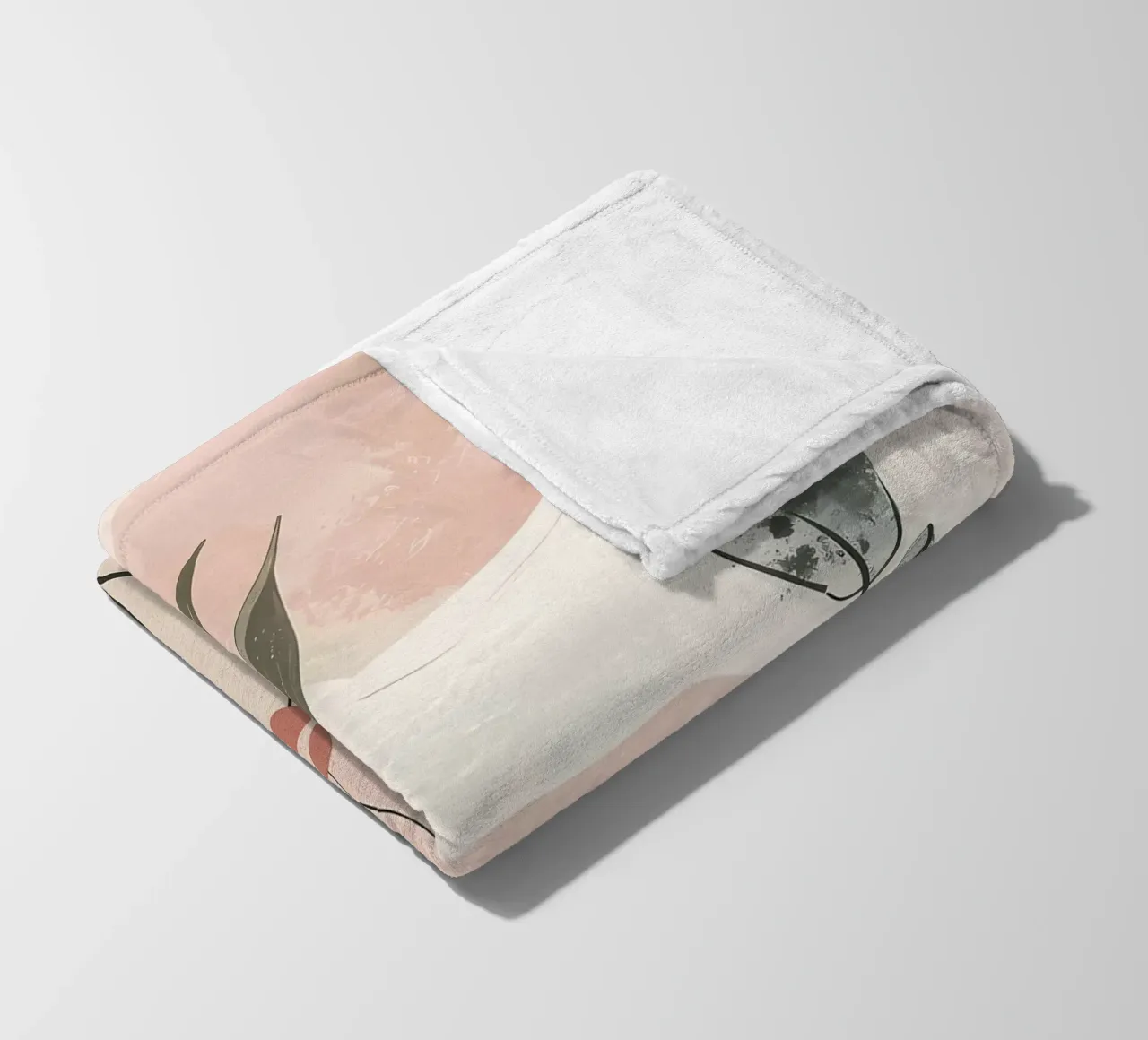 foglie fiori forme astratte coperta in pile da Robert Wiesner