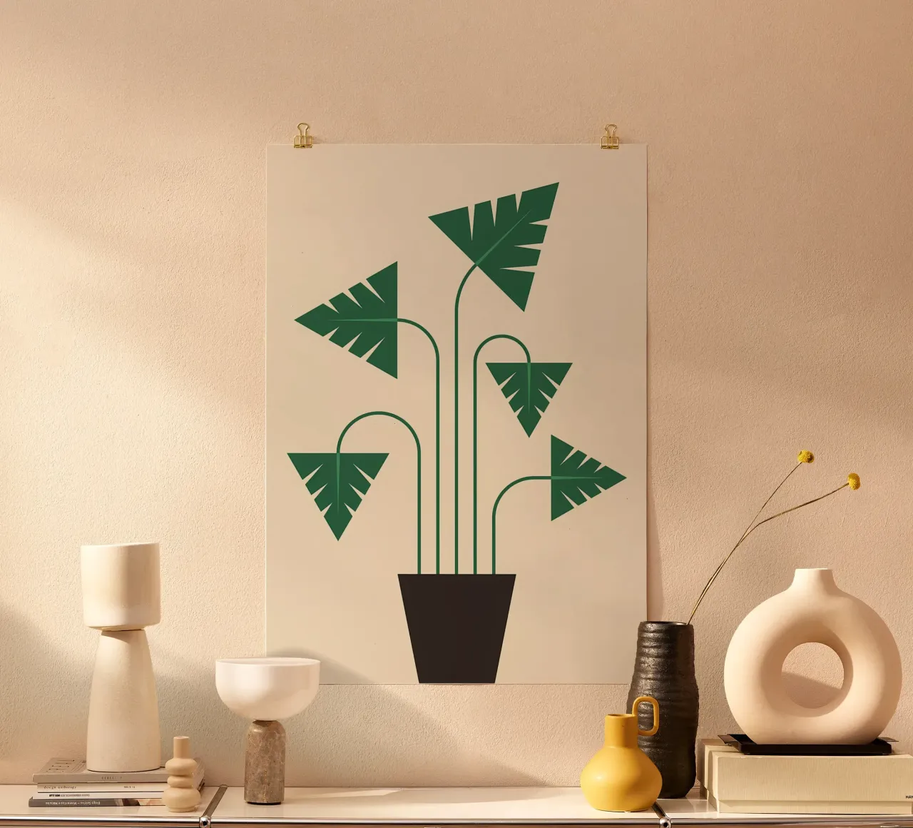 pianta foglie vaso natura poster da Robert Wiesner