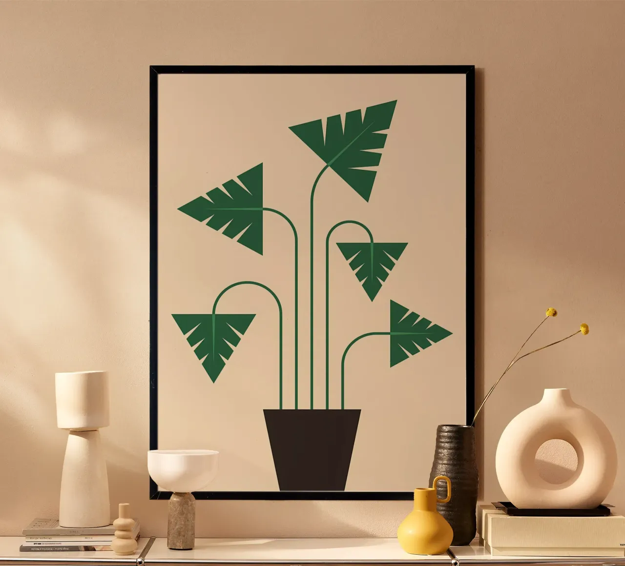 pianta foglie vaso natura poster da Robert Wiesner