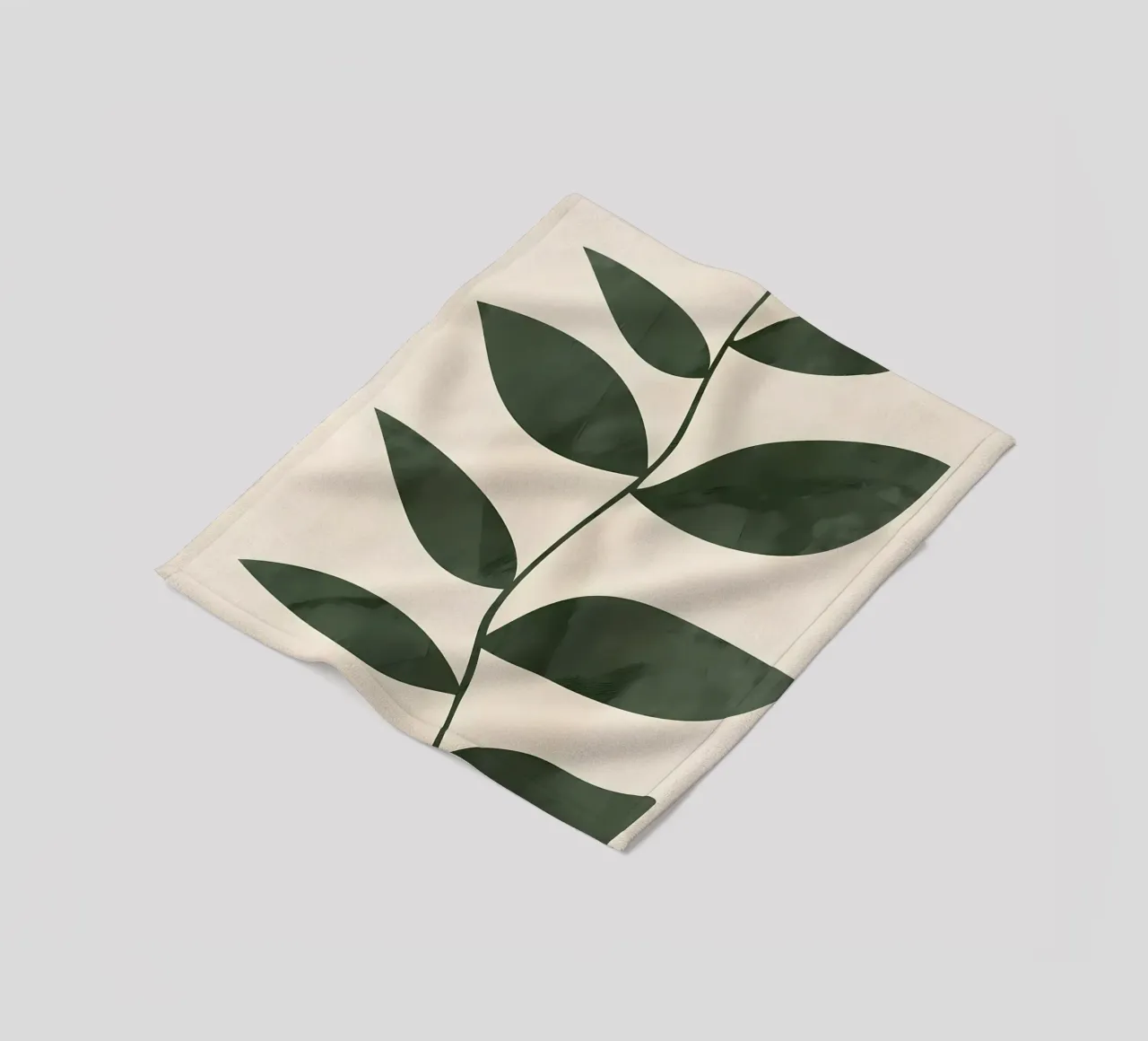 leaves greenery nature fleece blanket by Robert Wiesner