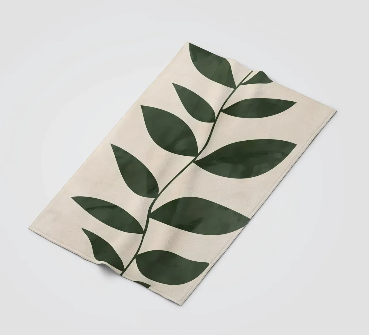 leaves greenery nature fleece blanket by Robert Wiesner
