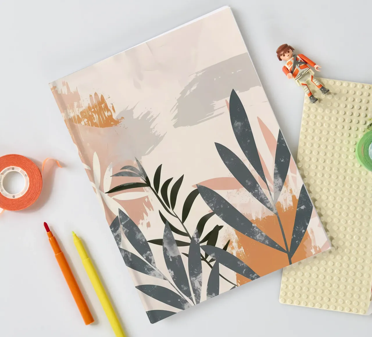 abstract leaves foliage notebook by Robert Wiesner