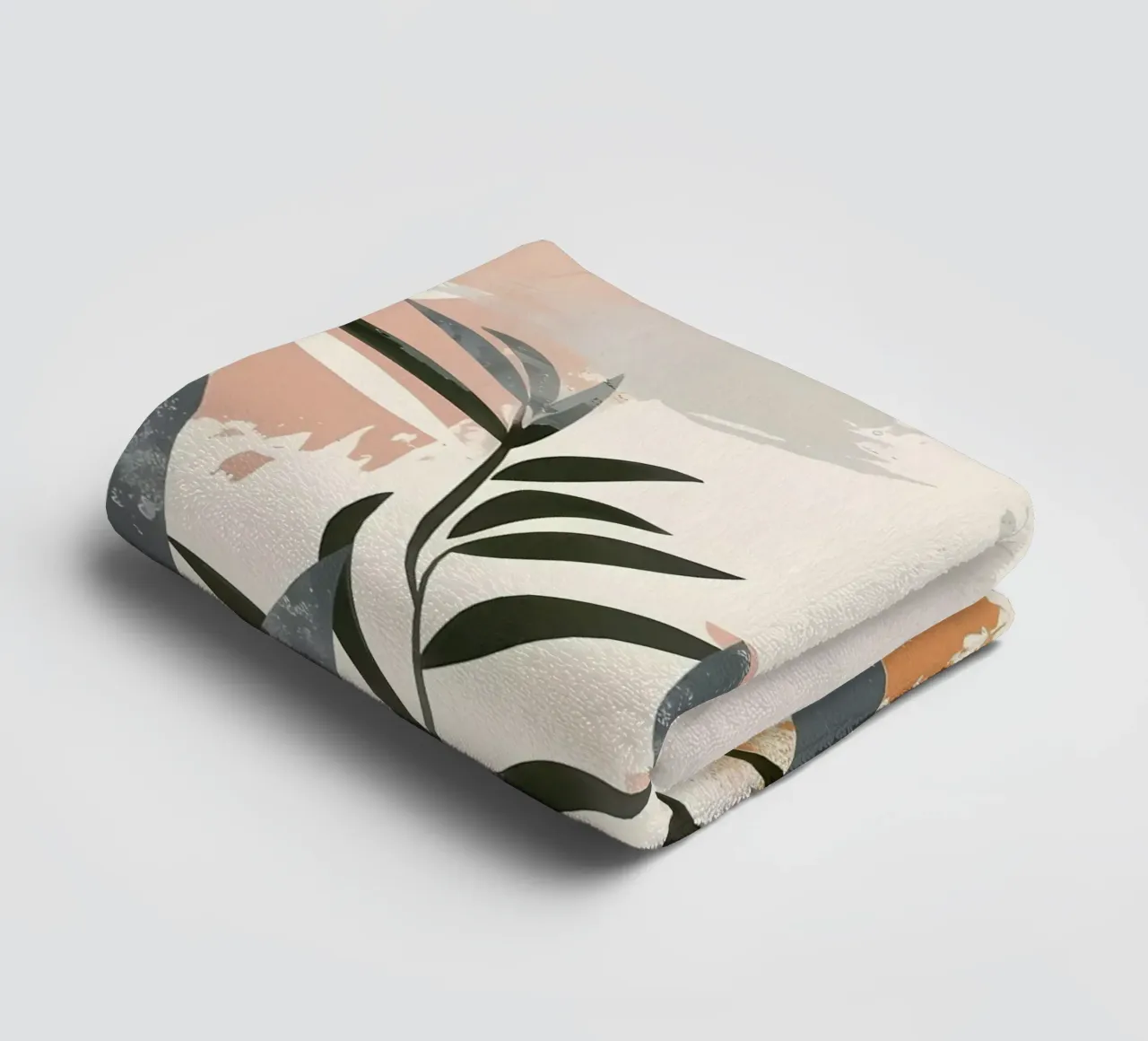 abstract leaves foliage towel by Robert Wiesner