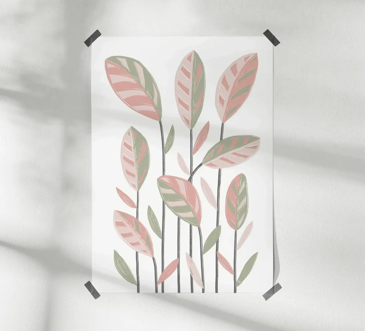 foglie natura botanica poster da Robert Wiesner