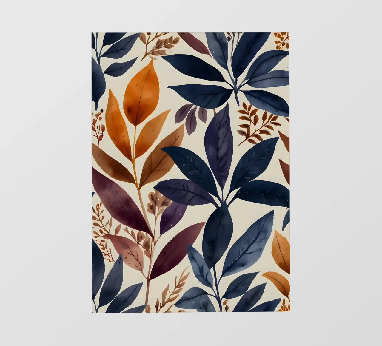 leaves foliage blue leaves pvc cover by Robert Wiesner