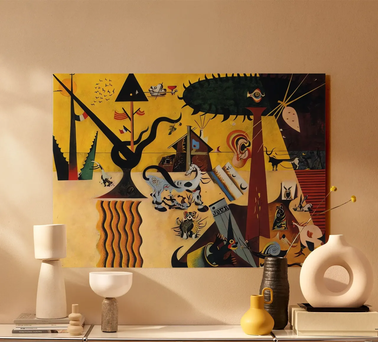 Joan Miró alu-dibond by Narciso