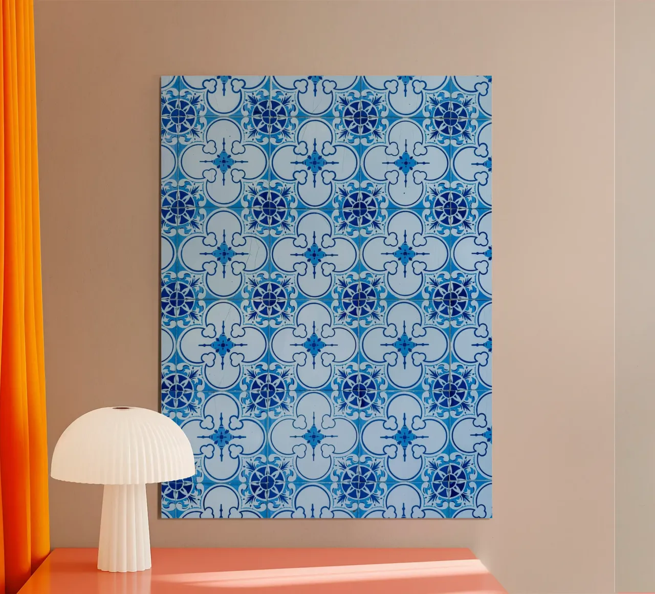 Portuguese Tiles IV poster con telaio in plastica da Thilo Grøsch