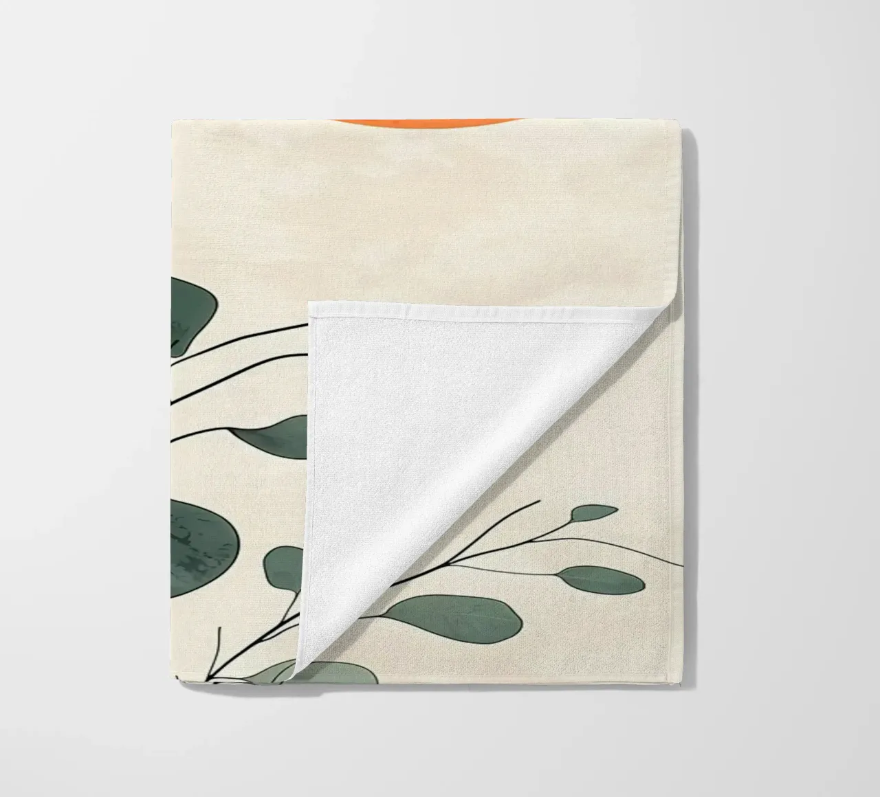 sun orange circle minimal beach towel by Robert Wiesner
