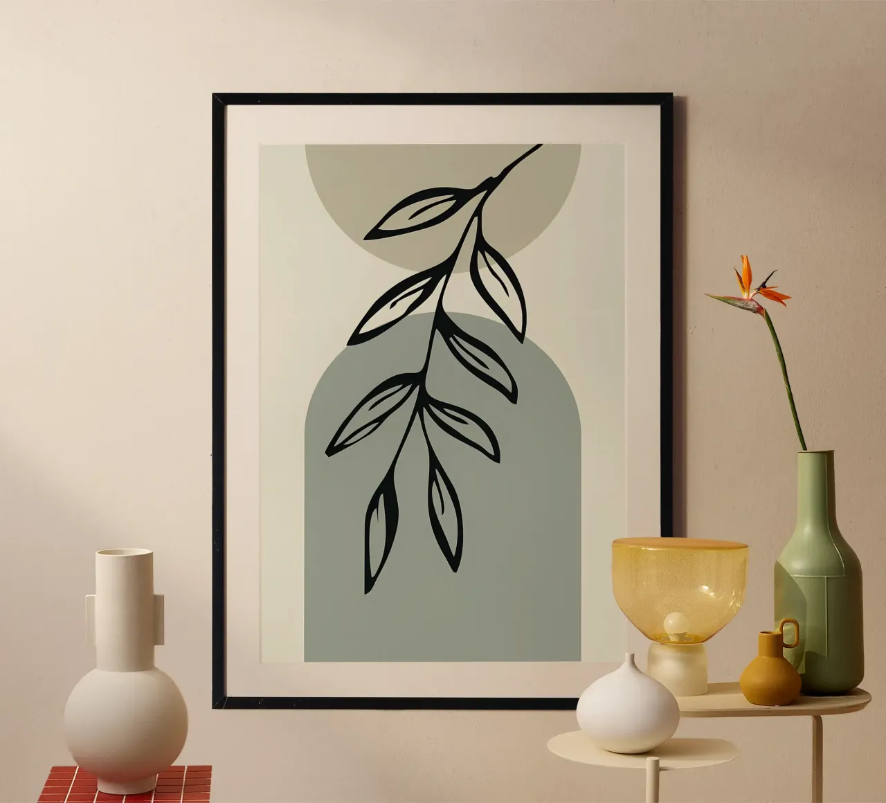 feuilles formes de branches poster de Robert Wiesner