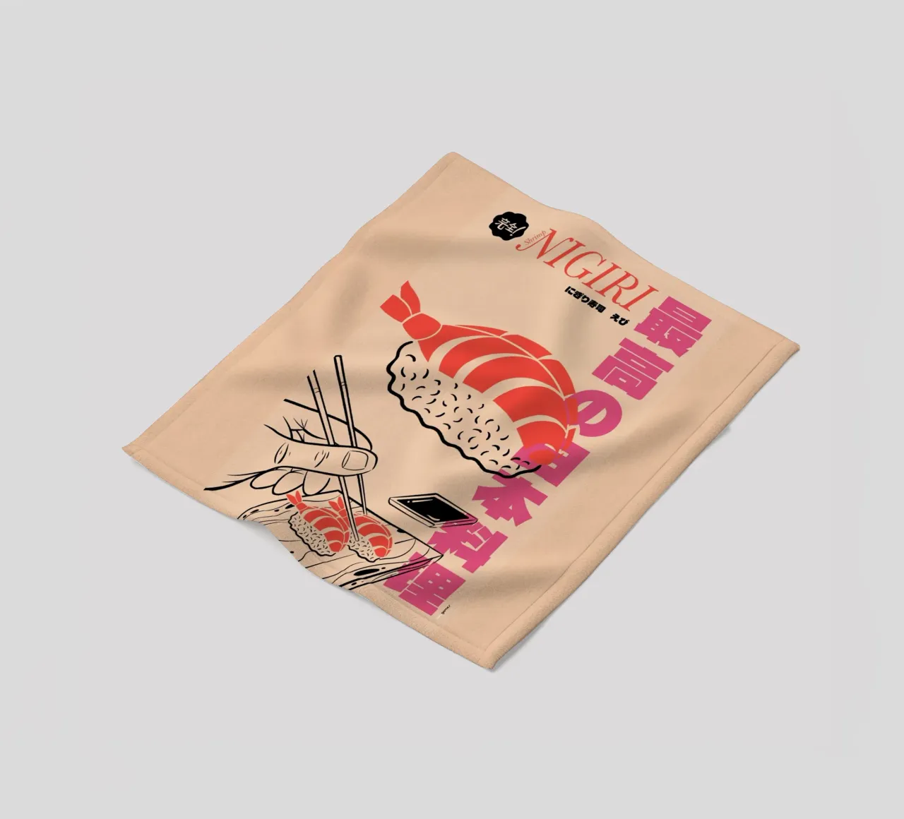 Shrimp Nigiri coperta in pile da Rafa Gomes