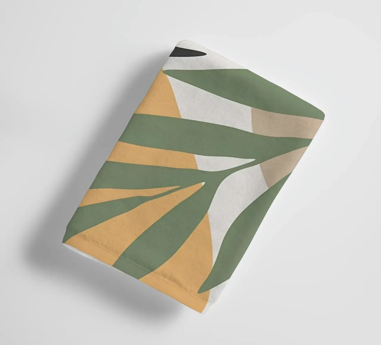 leaves abstract shapes nature motifs towel by Robert Wiesner