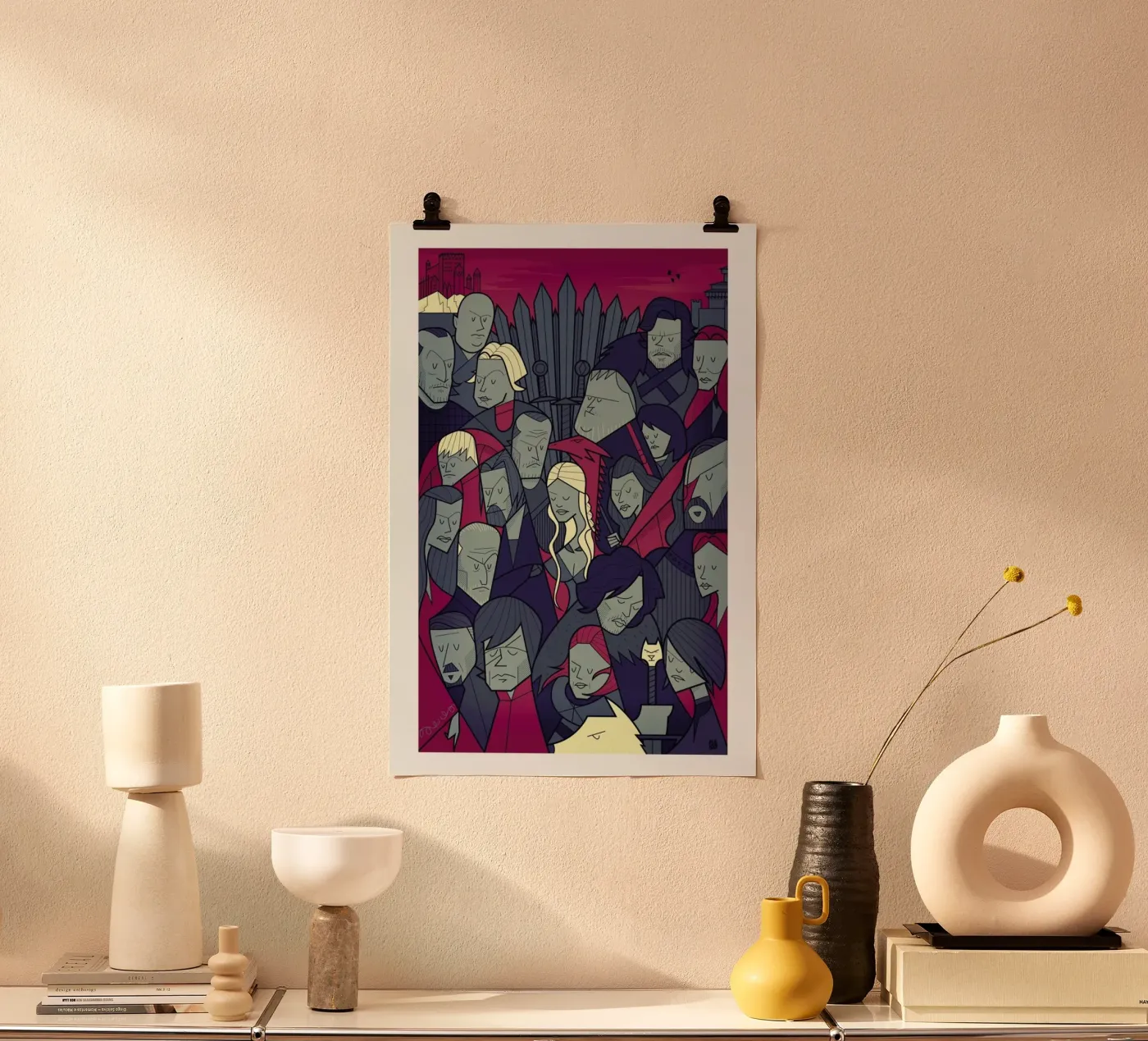 Winter is coming poster van Ale Giorgini