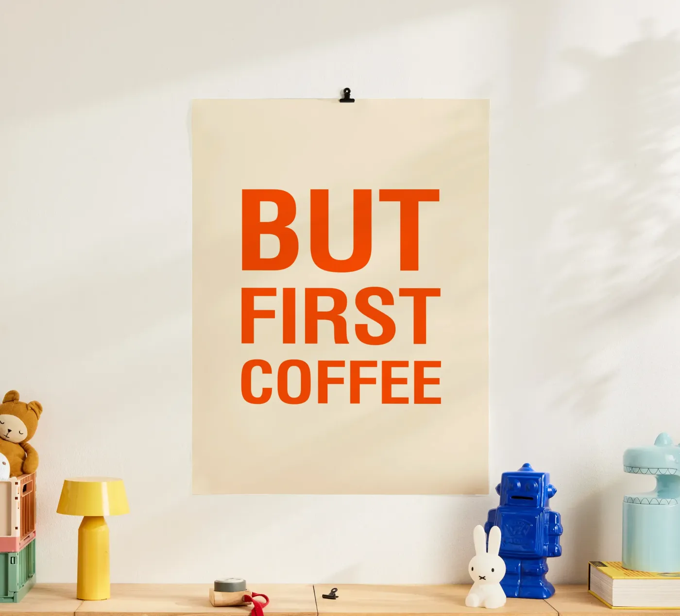 BUT FIRST COFFEE poster da The Typo Dept.