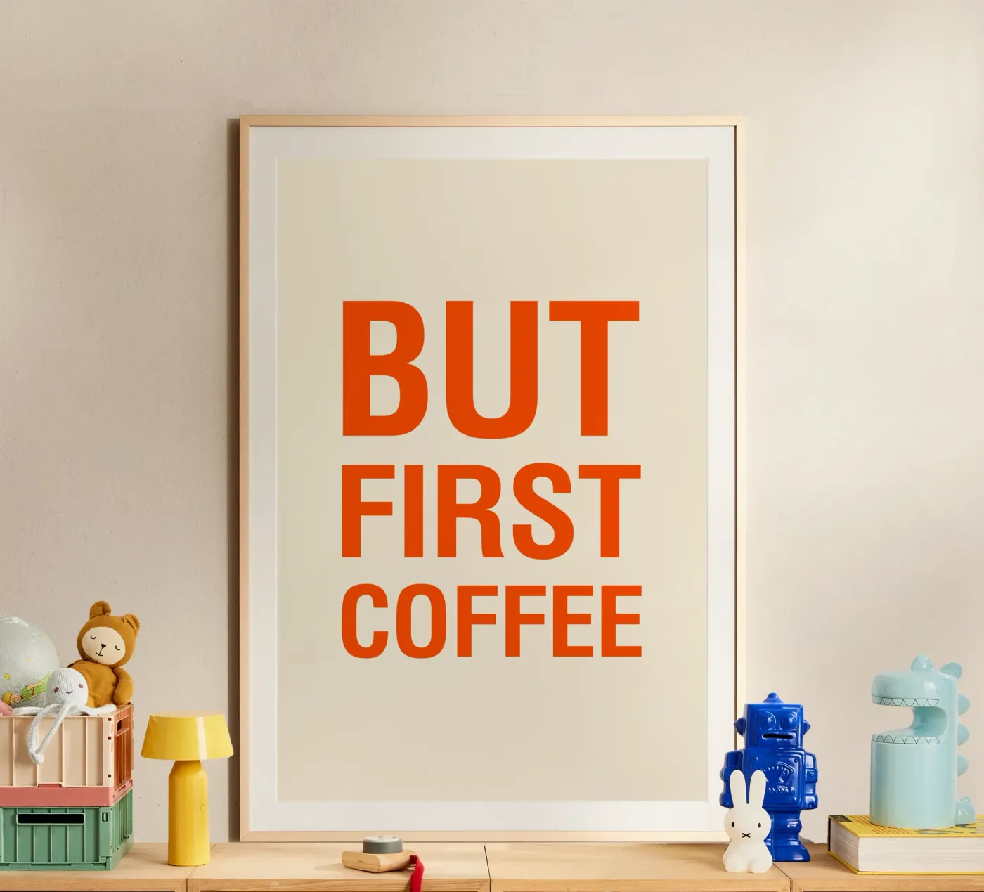 BUT FIRST COFFEE poster da The Typo Dept.