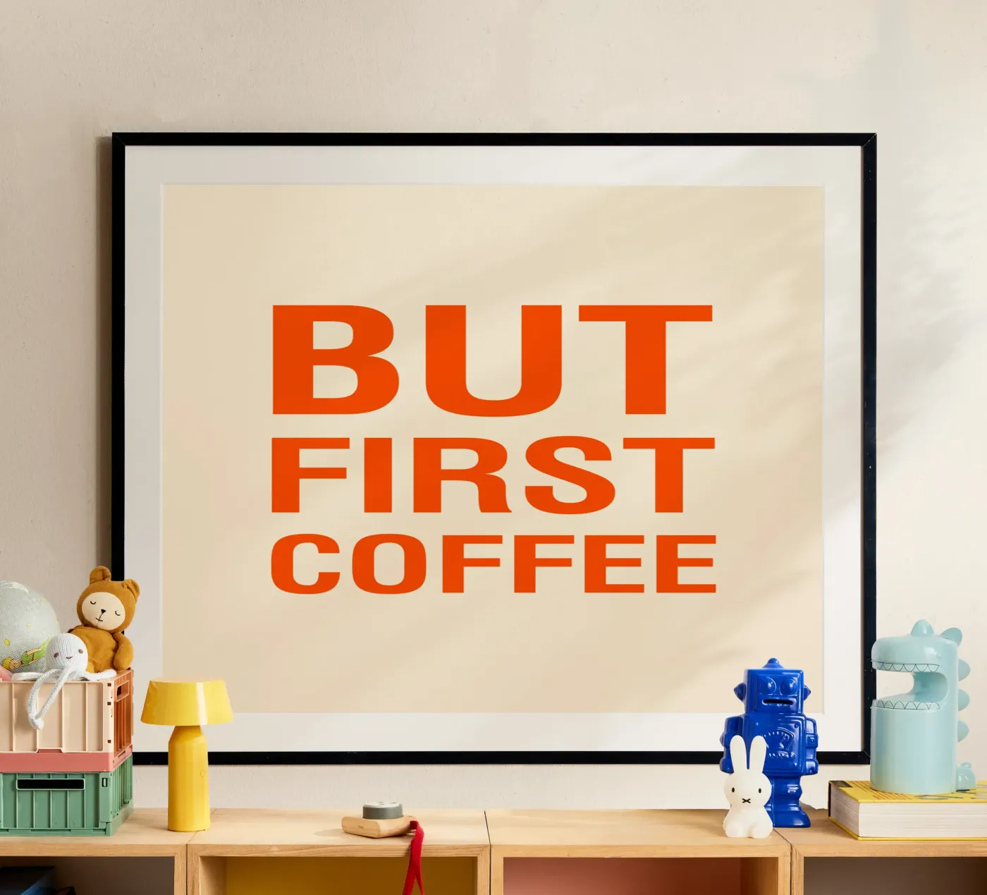 BUT FIRST COFFEE poster da The Typo Dept.