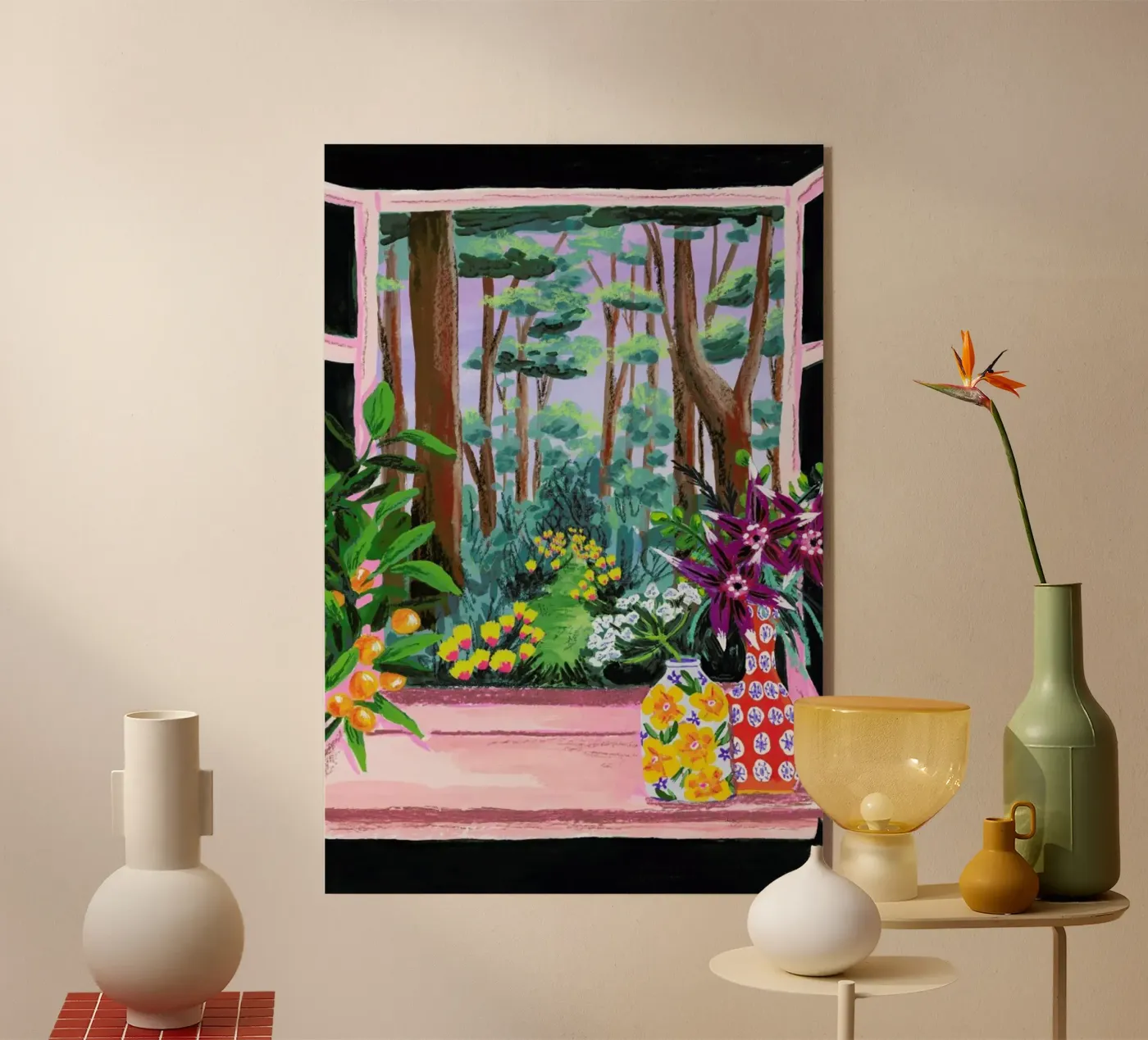 Enchanted Garden acryl van Sarah Gesek