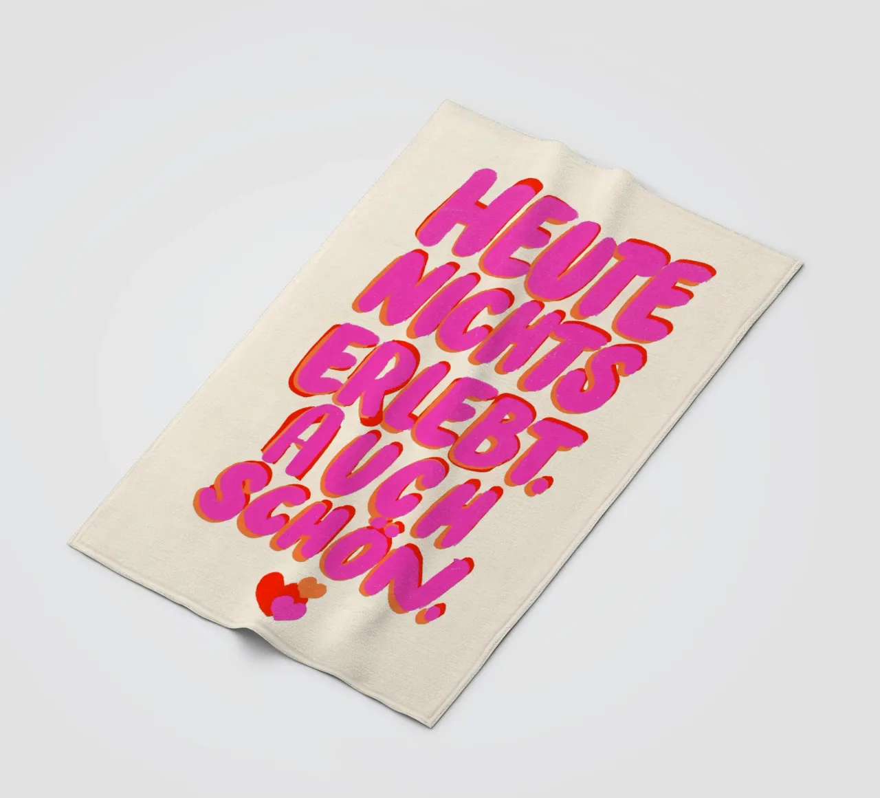 Slow Life Statement fleece blanket by QuooodZ by MooodzArt