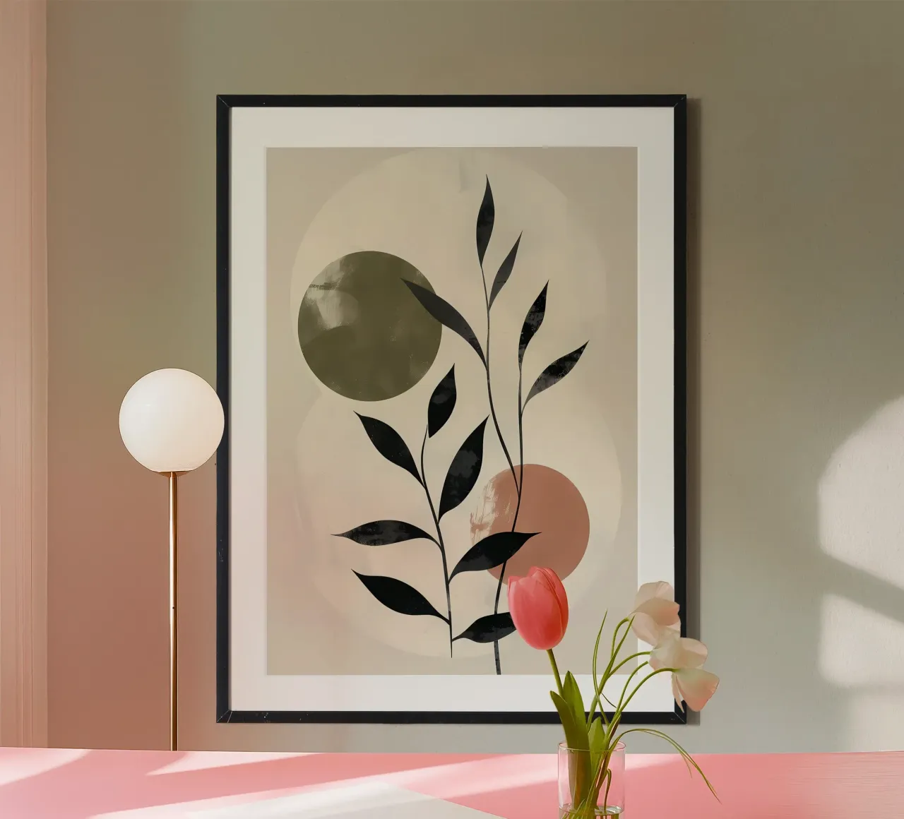 leaves branches circles poster by Patrick L Lord