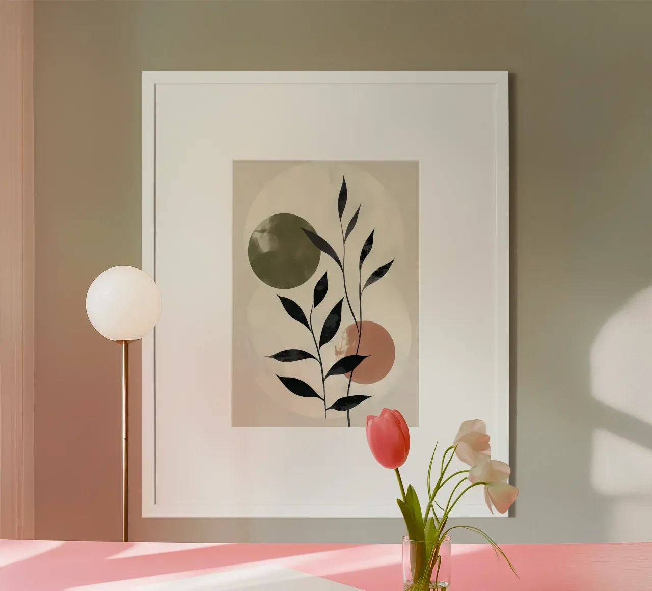 leaves branches circles poster by Patrick L Lord