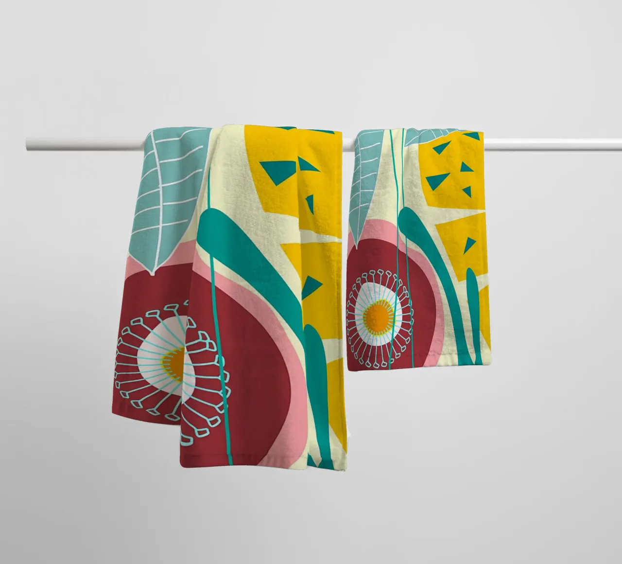 foglie petali stami asciugamano da bagno da Patrick L Lord