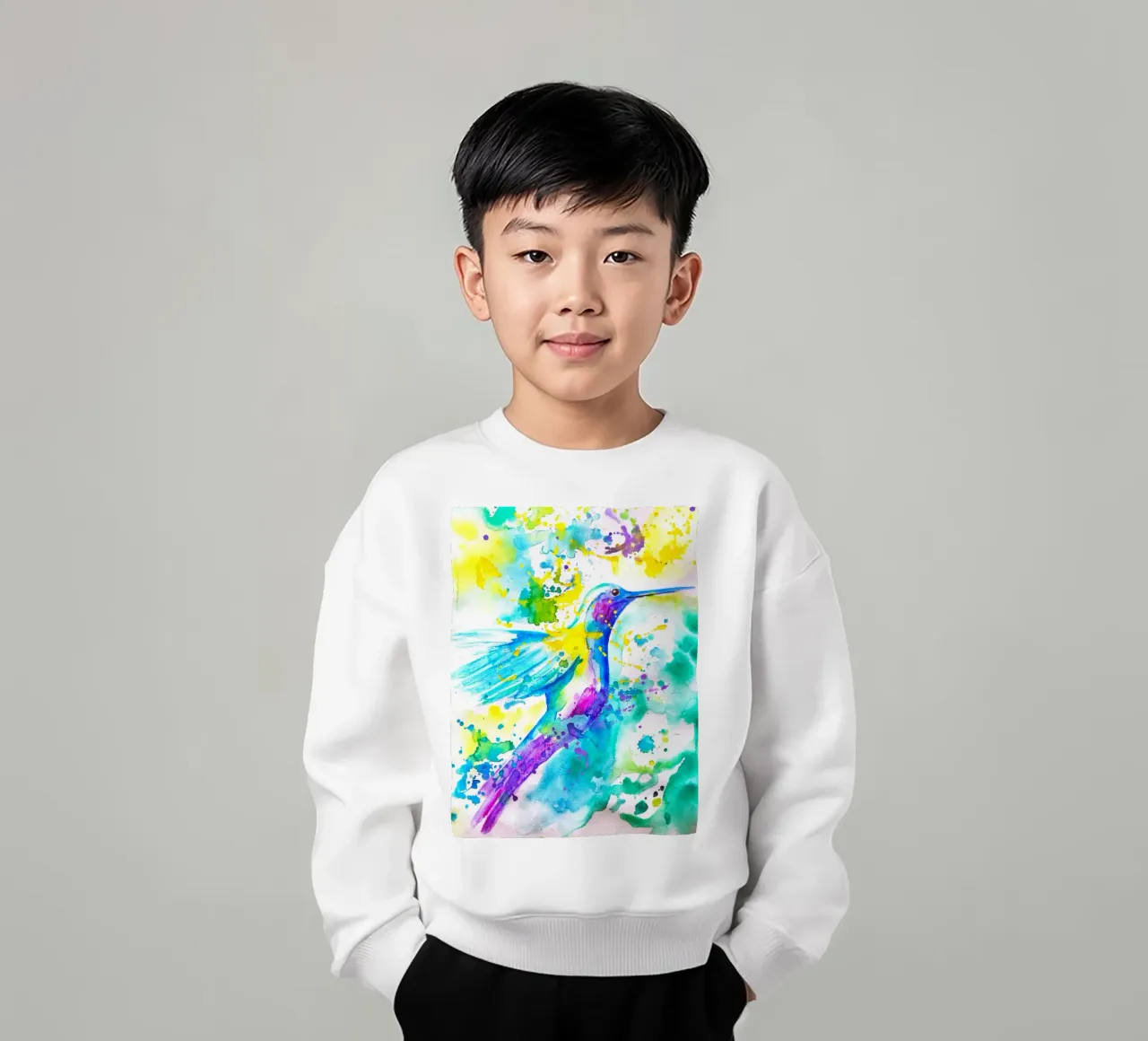 Kolibri kids sweatshirt by sum2proveDesign