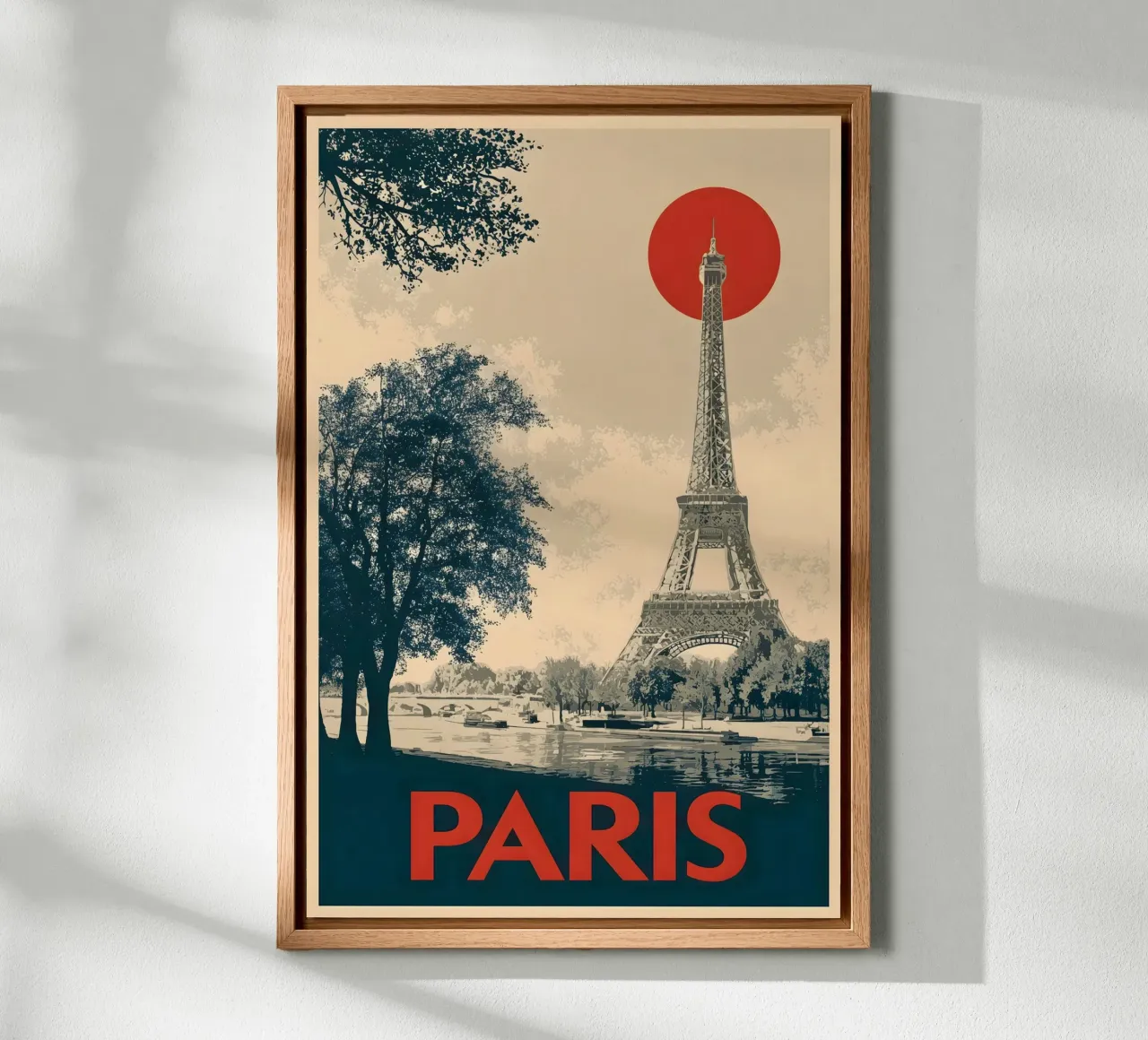 Parigi Vintage Torre Eiffel alluminio dibond da Vintage Travel Art