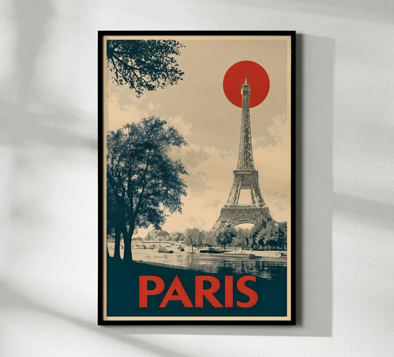 Parigi Vintage Torre Eiffel carta hahnemühle da Vintage Travel Art