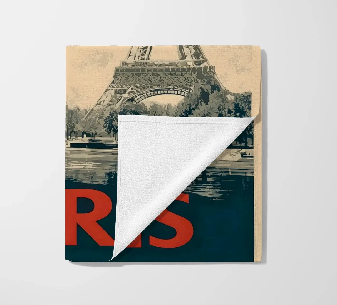 Parigi Vintage Torre Eiffel telo mare da Vintage Travel Art