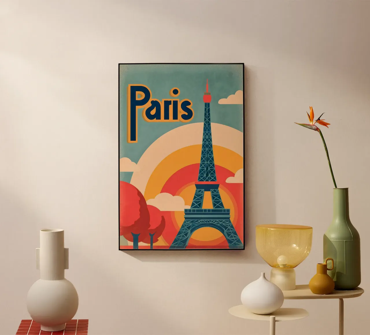 Parigi retrò plexiglass da Vintage Travel Art