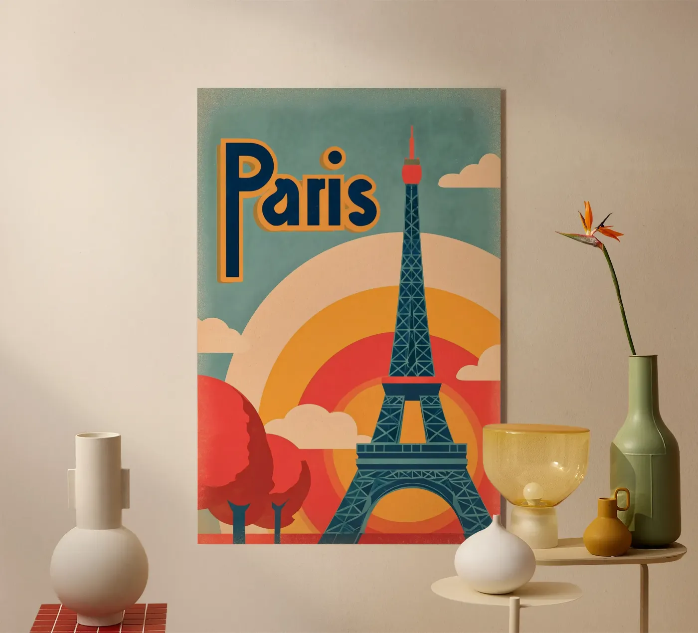 Paris retro plexiglass da Vintage Travel Art