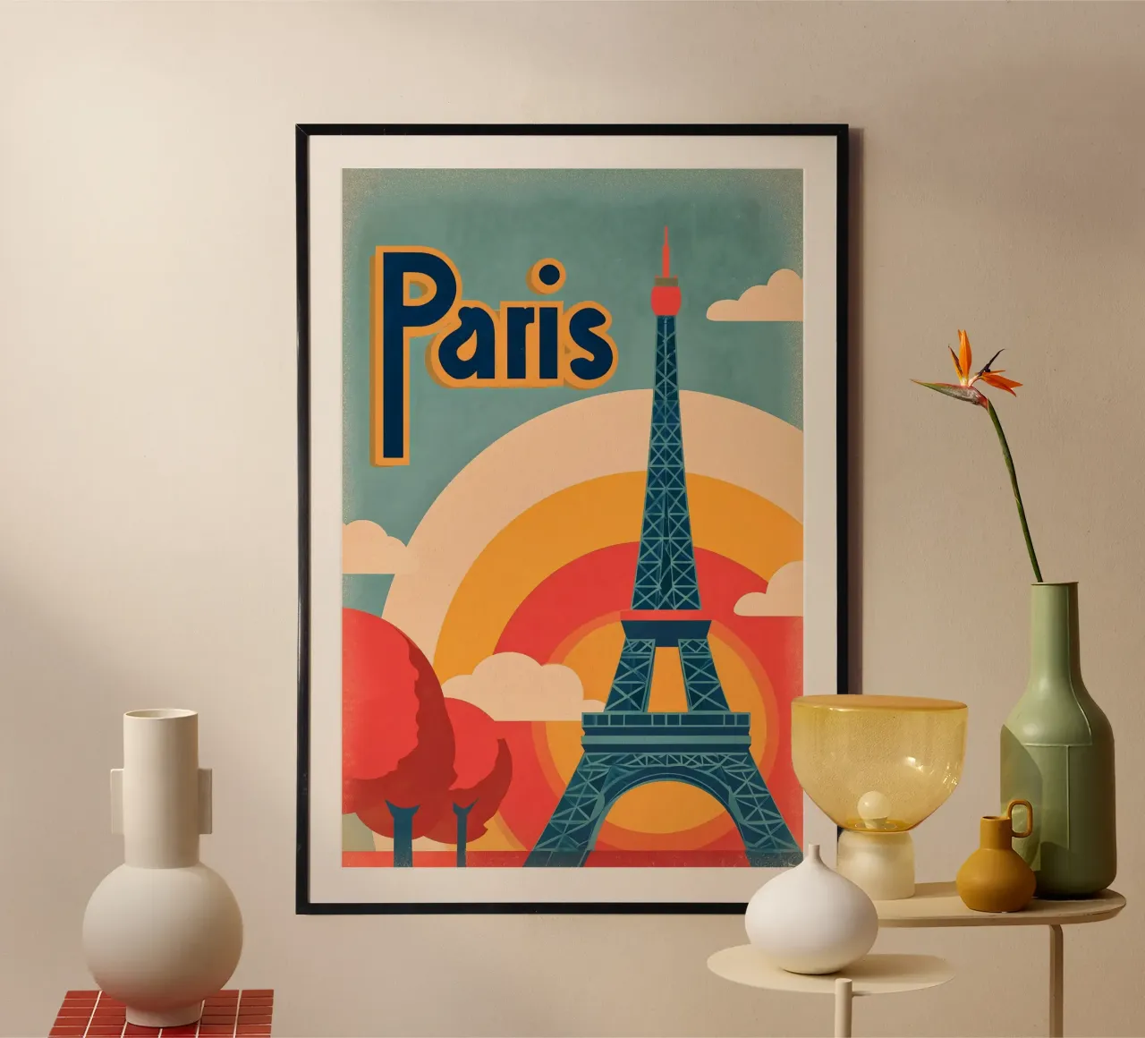 Parigi retrò poster da Vintage Travel Art
