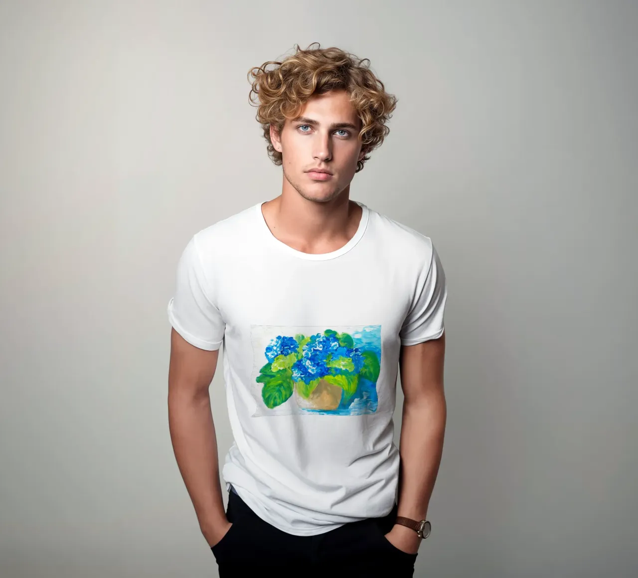 Hortensie t-shirt by sum2proveDesign