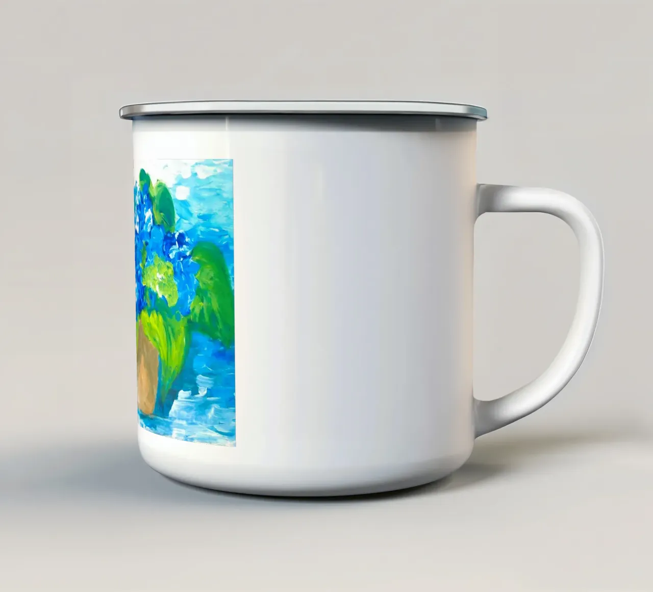 Hortensie tazza in smalto da sum2proveDesign
