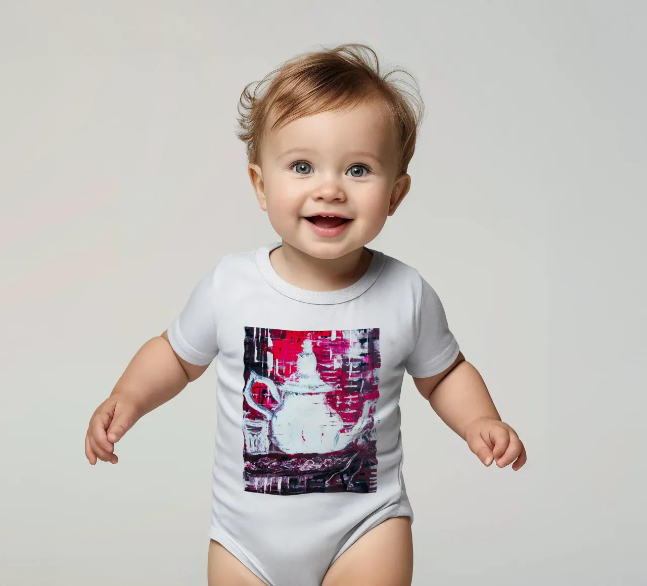 Tea time body neonato maniche corte da sum2proveDesign