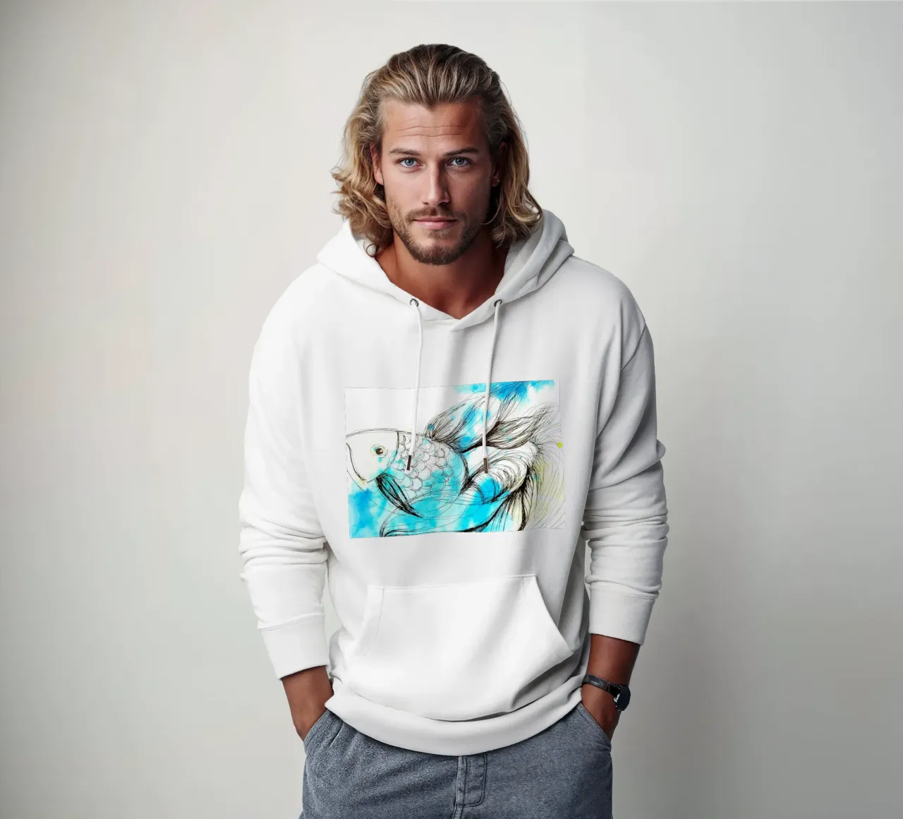 Fisch felpa con cappuccio da sum2proveDesign