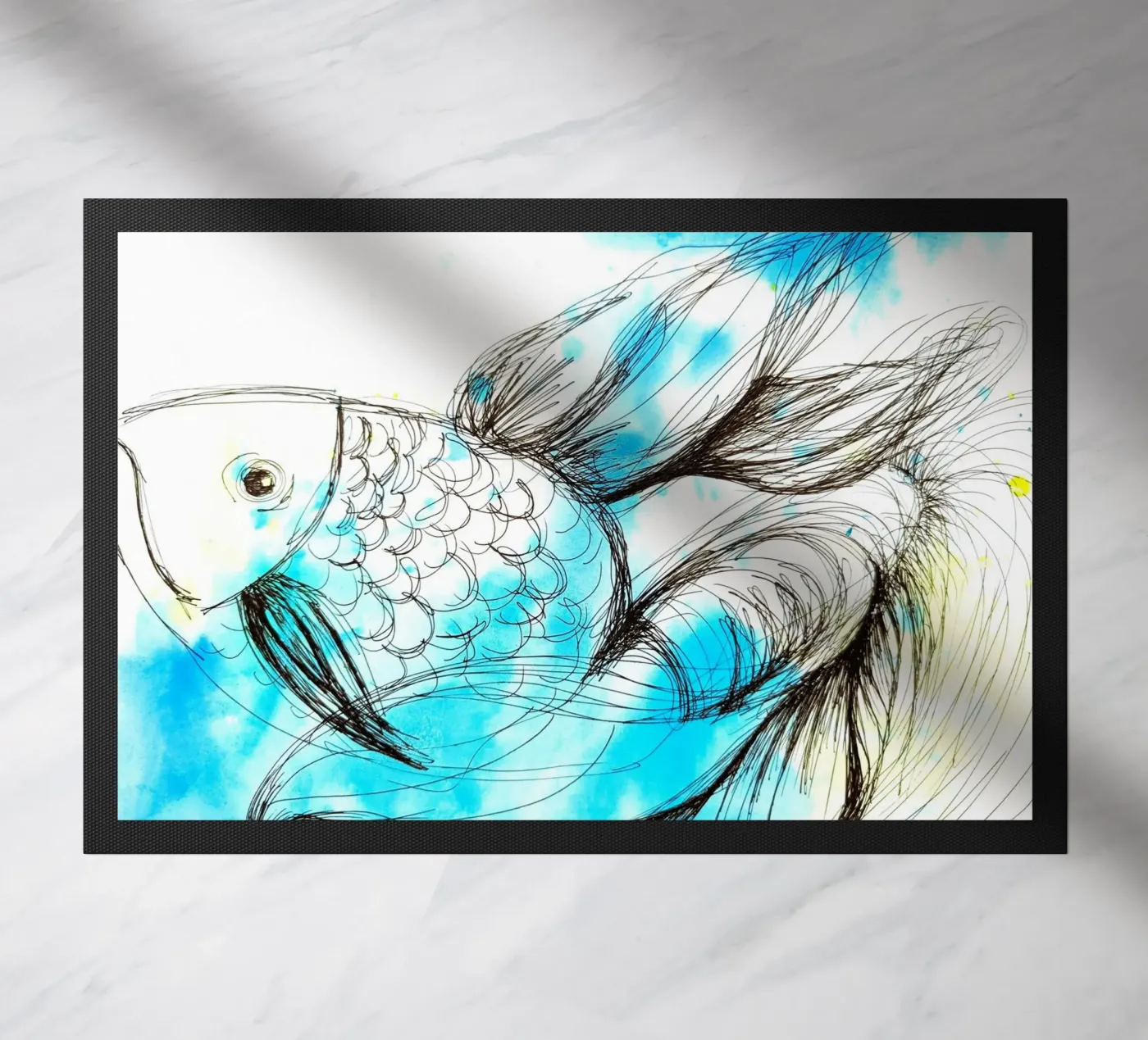 Fisch doormat by sum2proveDesign