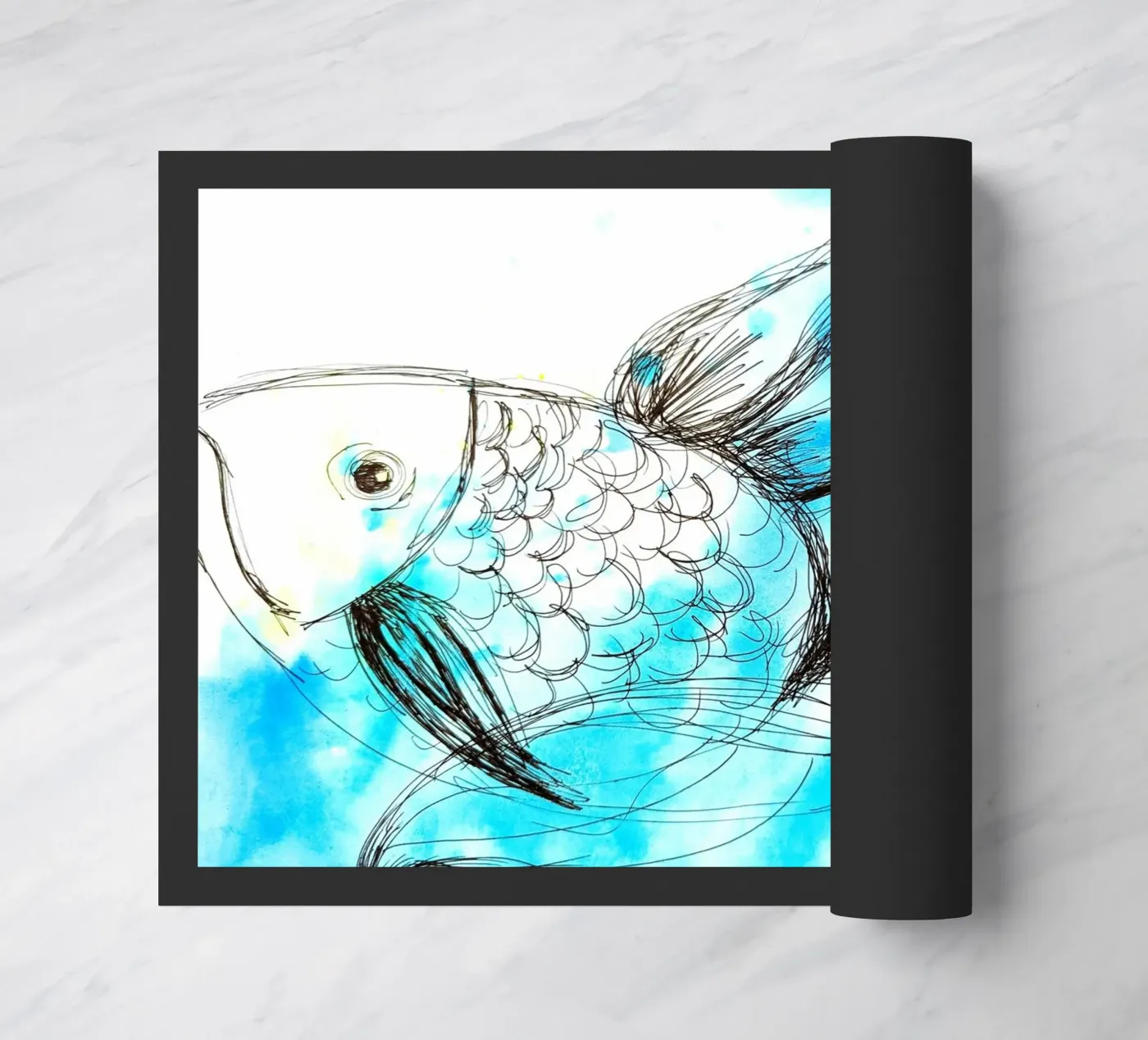 Fisch doormat by sum2proveDesign