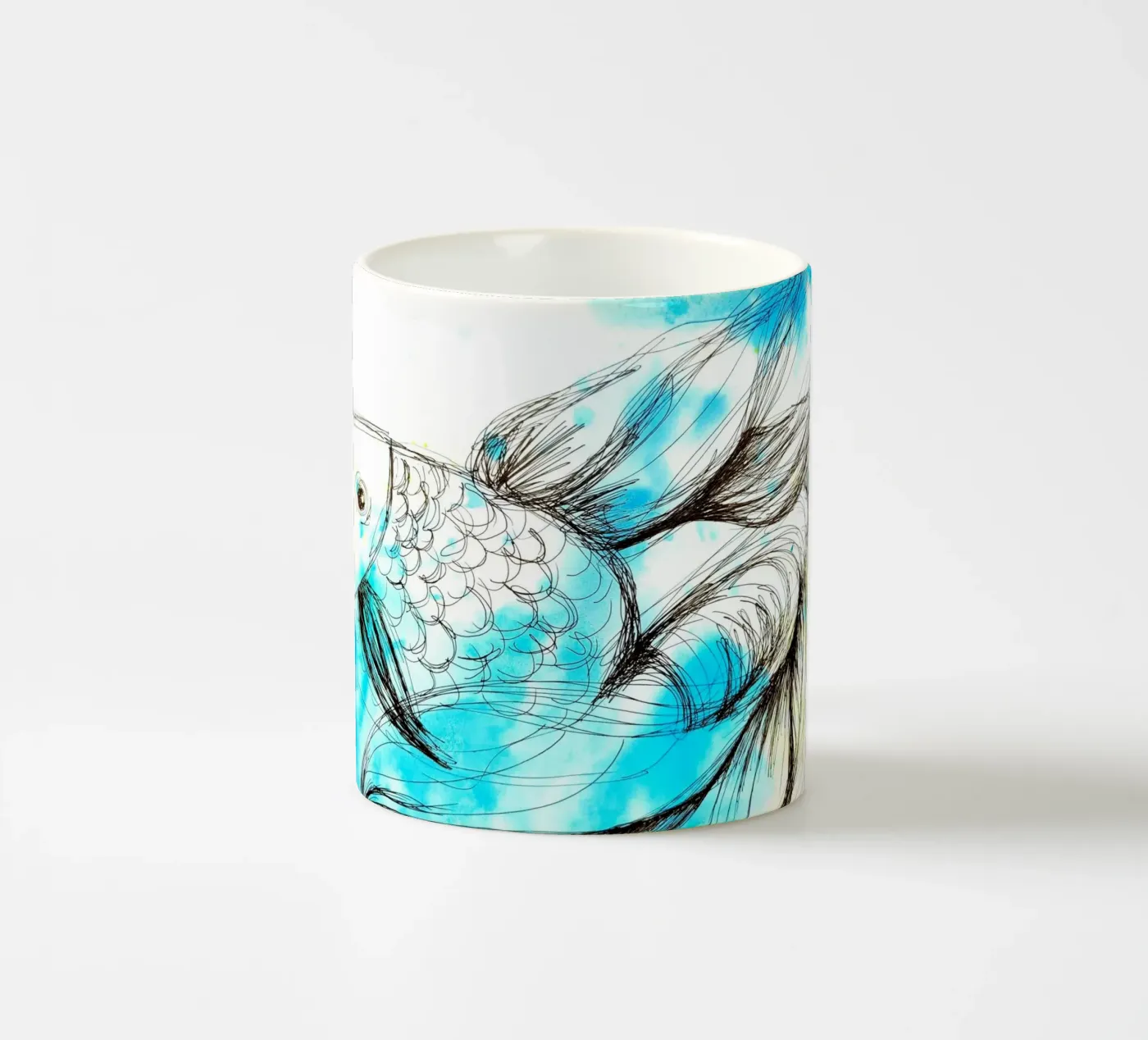 Fisch ceramic mug by sum2proveDesign