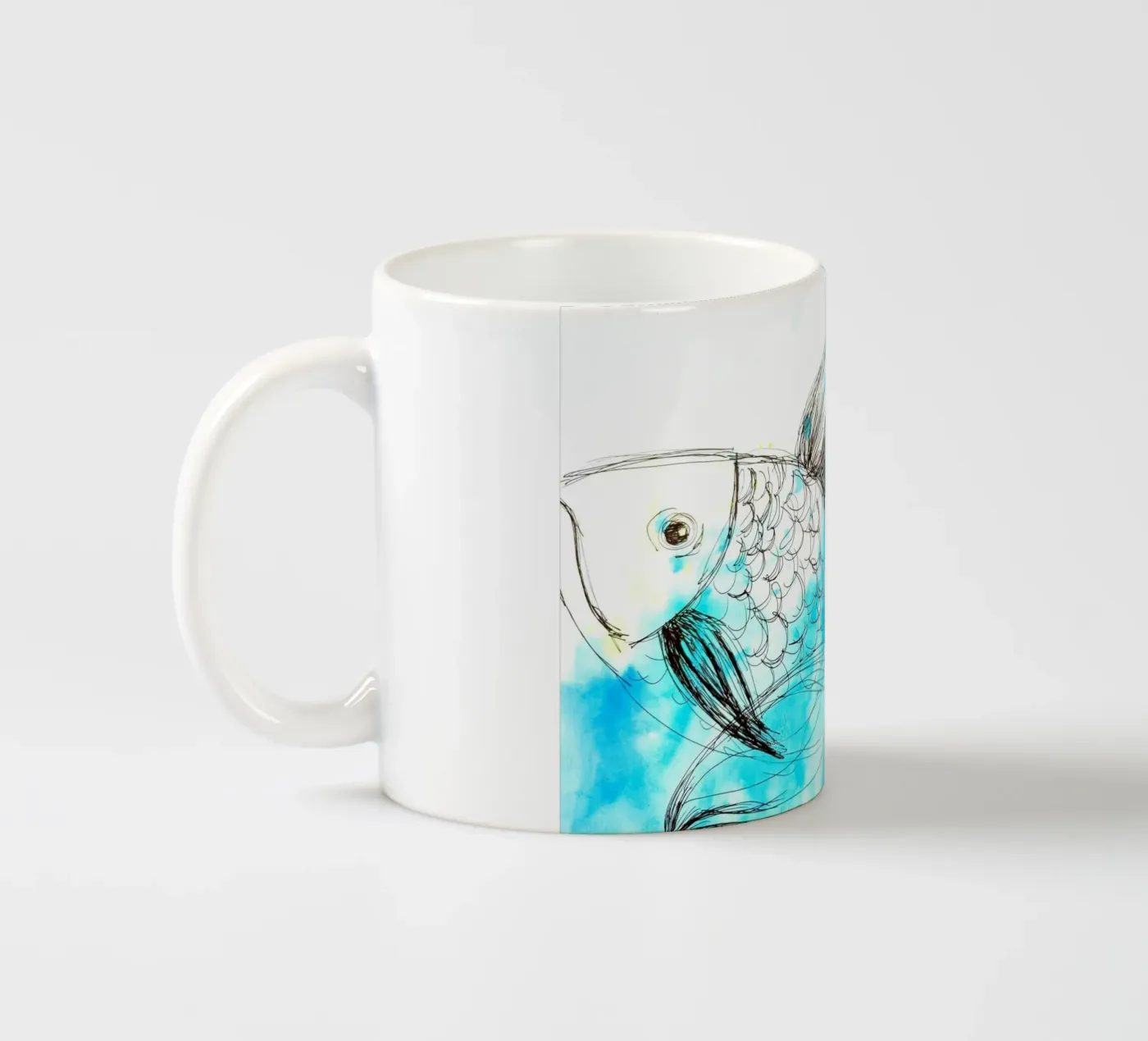 Fisch ceramic mug by sum2proveDesign