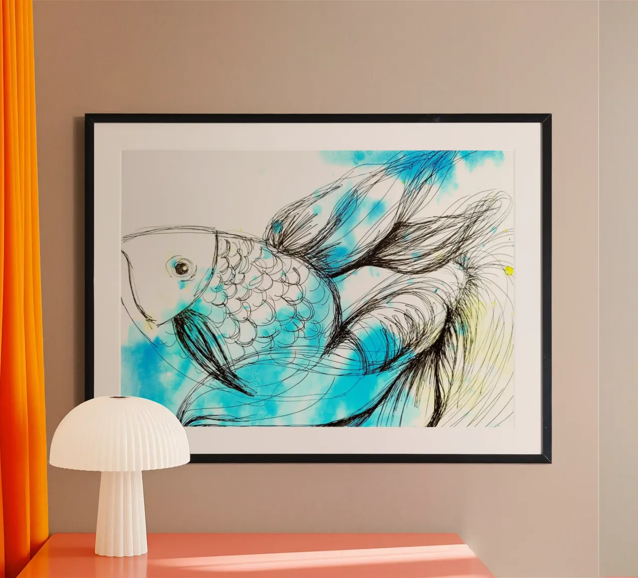 Fisch poster con telaio in alluminio da sum2proveDesign