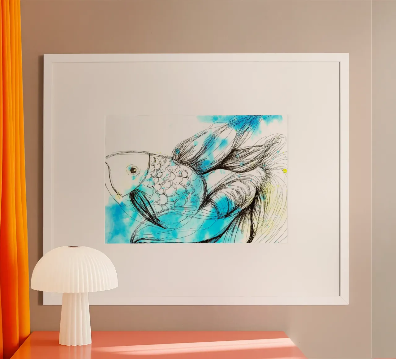 Fisch poster con telaio in alluminio da sum2proveDesign