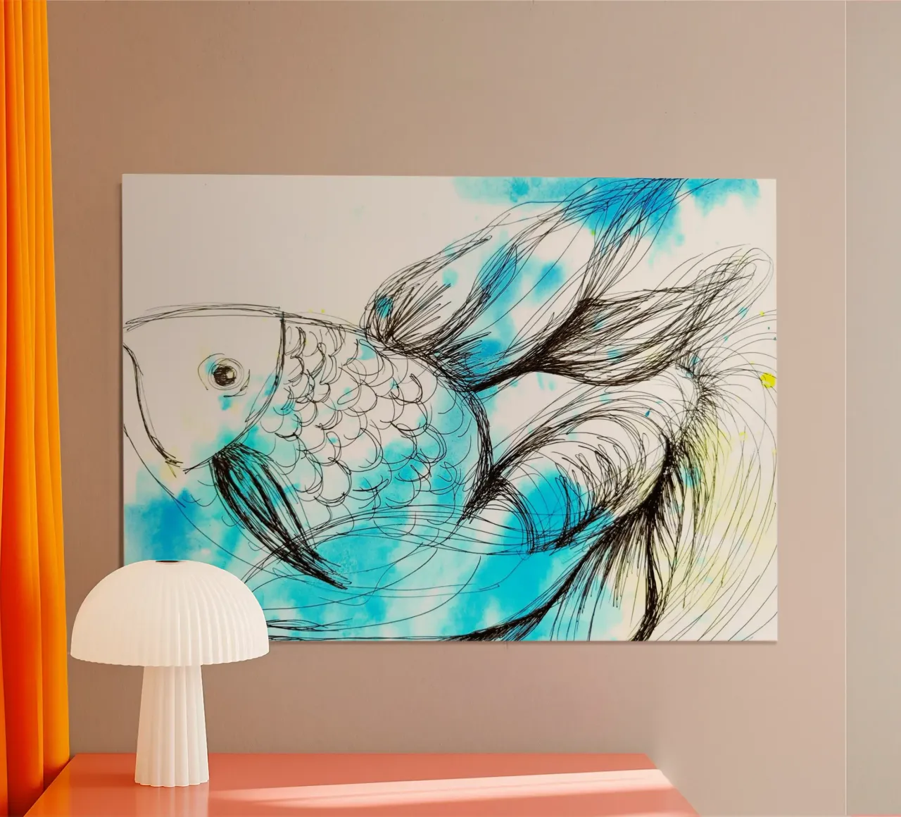 Fisch poster con telaio in alluminio da sum2proveDesign