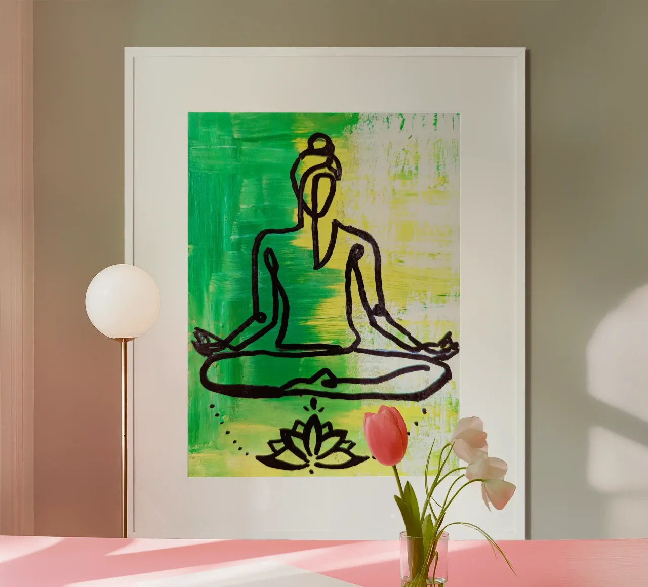 Yoga 1 poster con telaio in legno da sum2proveDesign
