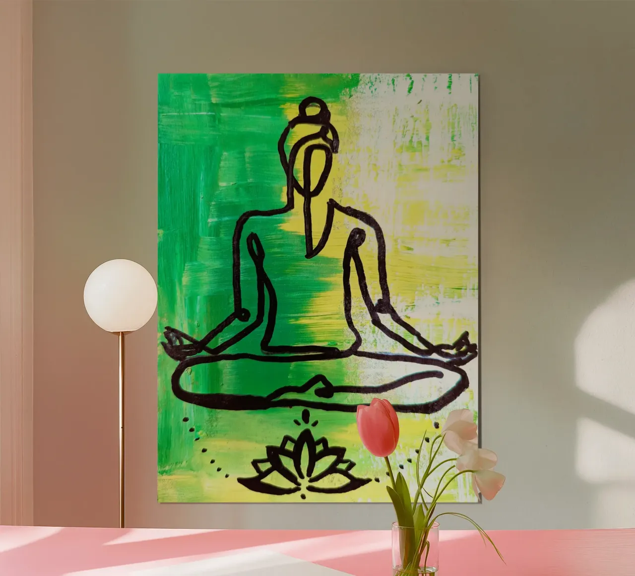 Yoga 1 poster con telaio in legno da sum2proveDesign